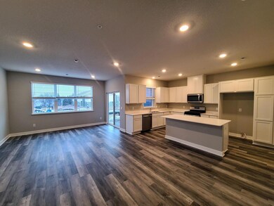 Fairfax view towards Kitchen and Dining Room from Living Room.