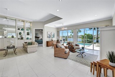 Spacious living room in extended Oakmont model