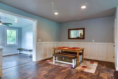 Just off the kitchen and living room there is a large dining area.  