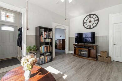 Living room and front entry