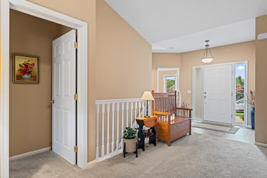 Open staircase to finished lower level