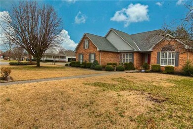 Huge corner lot with mature trees.
