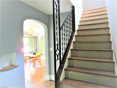 Stairs leading to the 4 upstairs bedrooms.