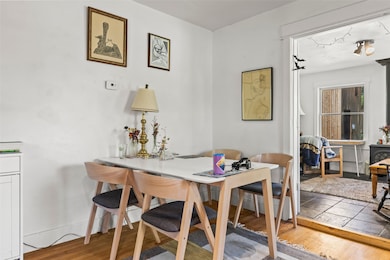 Dining space featuring light wood-style flooring