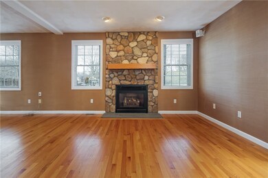 Beautiful stone fire[place with gas logs