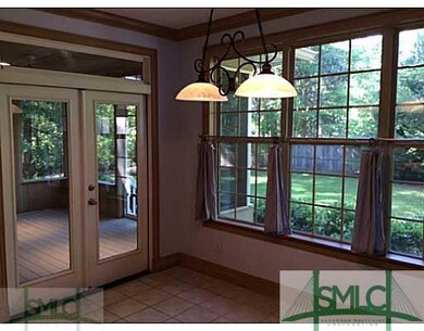 Dining Room. Tiled dining area adjoining kitchen, 
