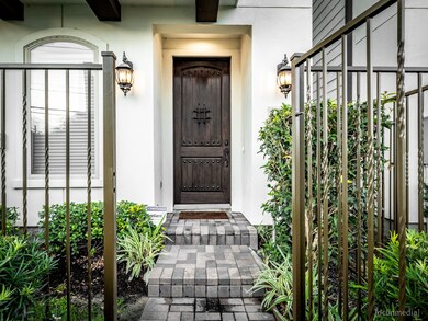 Gated and fully fenced space at the front