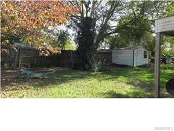 Back yard completely fenced.