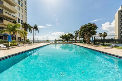 The Clipper pool area overlooking Biscayne Bay