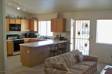 Family room & kitchen.