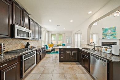 Opposite view of the gourmet kitchen