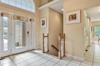 Natural light floods this entry way.