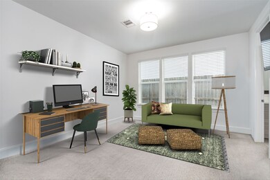 Virtually Staged First floor bedroom as an office