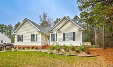 View of front of home with a front lawn