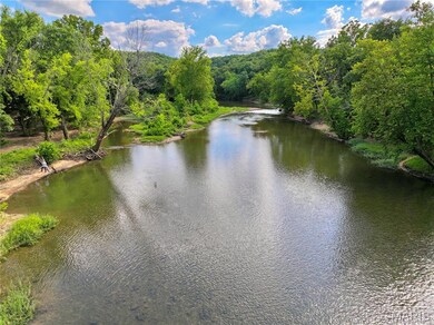 Water view with a forest