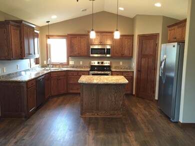 Spacious kitchen with stainless steel appliances