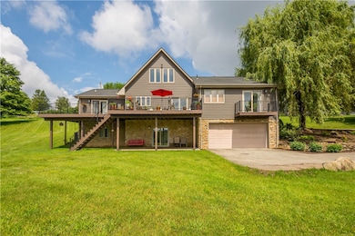 An oversized deck looks over Misty Valley offering