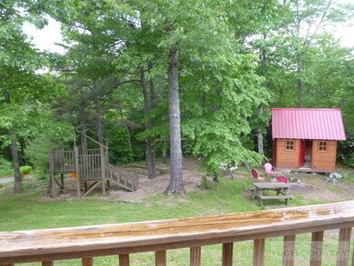 Deck Overlooks Yard