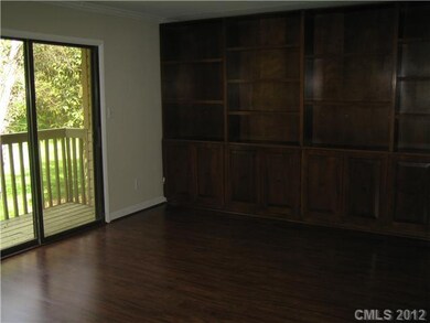 Living Room - Built In Bookcases, Private Deck