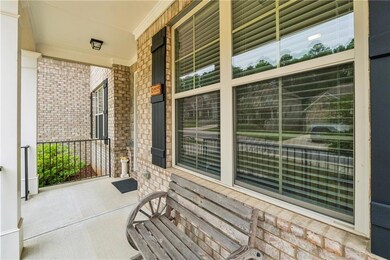 View of covered porch