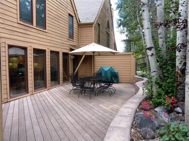 The very large trex deck out back is gre