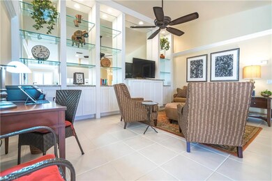 Great Room has Built-in Wall Unit and decorative m