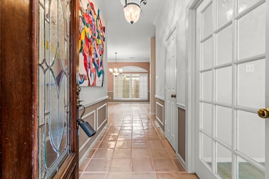 This is a bright and welcoming hallway featuring a
