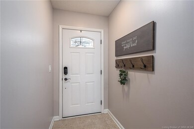 Entryway with fresh paint.