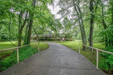 1 acre lot view from the front. 