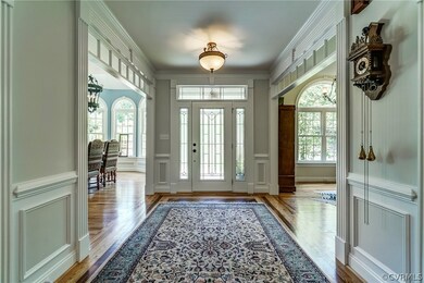 Inviting Foyer with Picture Frame & Chair Rail Mou