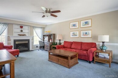 Gas fireplace.