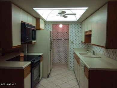 Kitchen with laundry at end