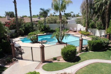 Overhead view of pool