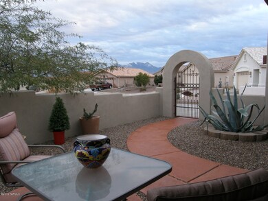 View of Mountains from Front Courtyard