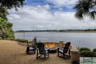 Back Yard Fire pit overlooking the Intracoastal Wa
