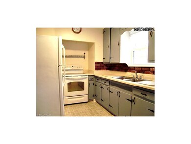 Lots of storage in the kitchen, two windows (one not seen here, to the right of this photo) and the appliances stay.