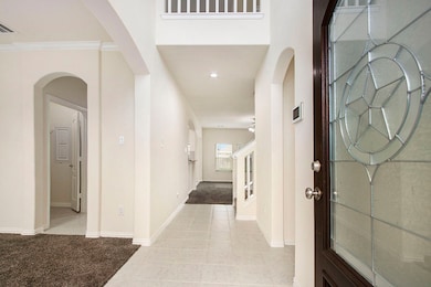 High ceiling entry way