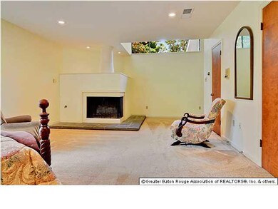 Master Bedroom with sitting area & fireplace