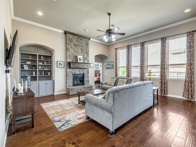 Living room featuring plenty of natural light, orn