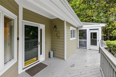 Great side deck and the fabulous screened-in porch