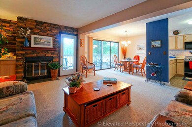 Open Living Area with Fireplace