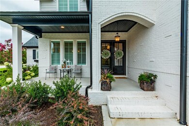 Inviting front porch entry.
