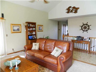 Living Room view, note the tile floors from the fr