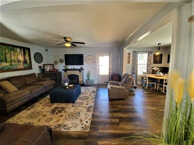 Family Room with View of Breakfast Area
