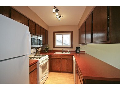 Kitchen with newer appliances.
