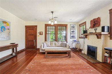 Living room off of the front porch.