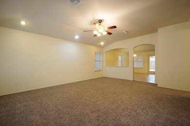 Walls to be painted white, carpet has been replaced with vinyl planks