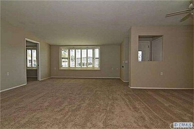 View of living room from kitchen