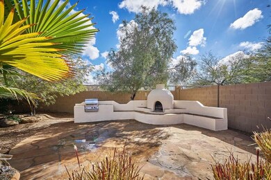 Backyard-Fireplace and Built in Grill