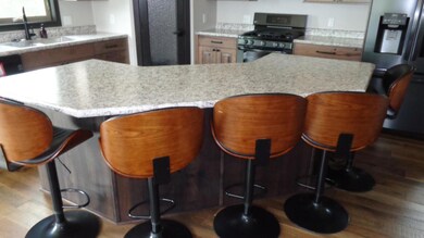 Large Island with chairs